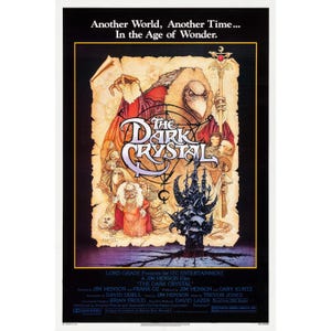 Póster promocional de la película El Cristal Oscuro (1982), impresión en HD, papel mate profesional de la más alta calidad, animación de Jim Henson, Frank Oz Film.