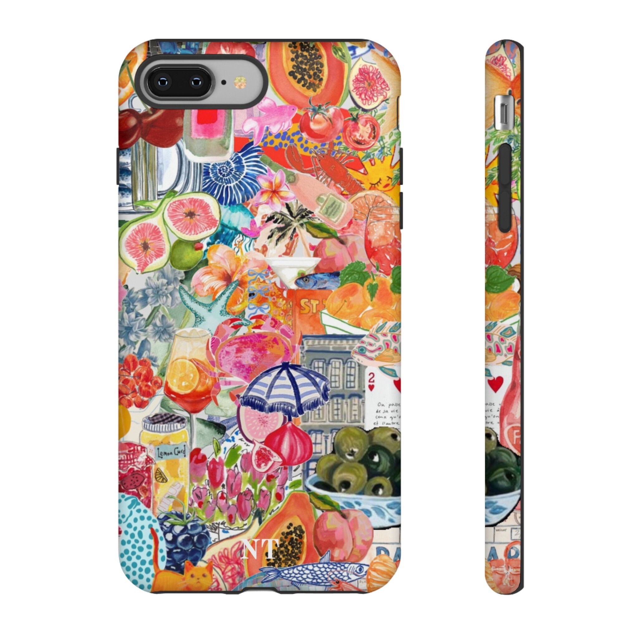 European Summer Collage Phone Case, Protective Case, Collage Phone Case ...
