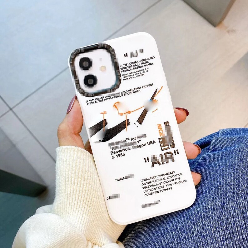 Étui design pour iPhone Blanc