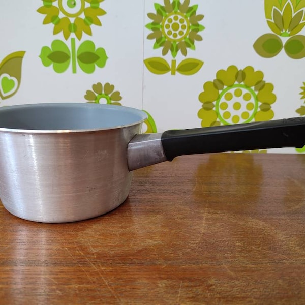 Small Vintage Saucepan Milk Pan Aluminium 1960's Prop