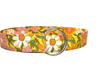 Bloom Parade Floral Fabric Belt