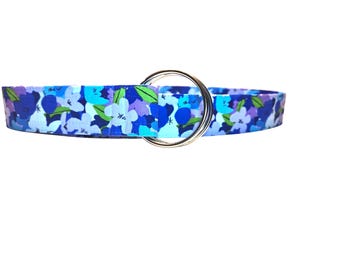 West Palm Beach Floral Print Fabric Belt