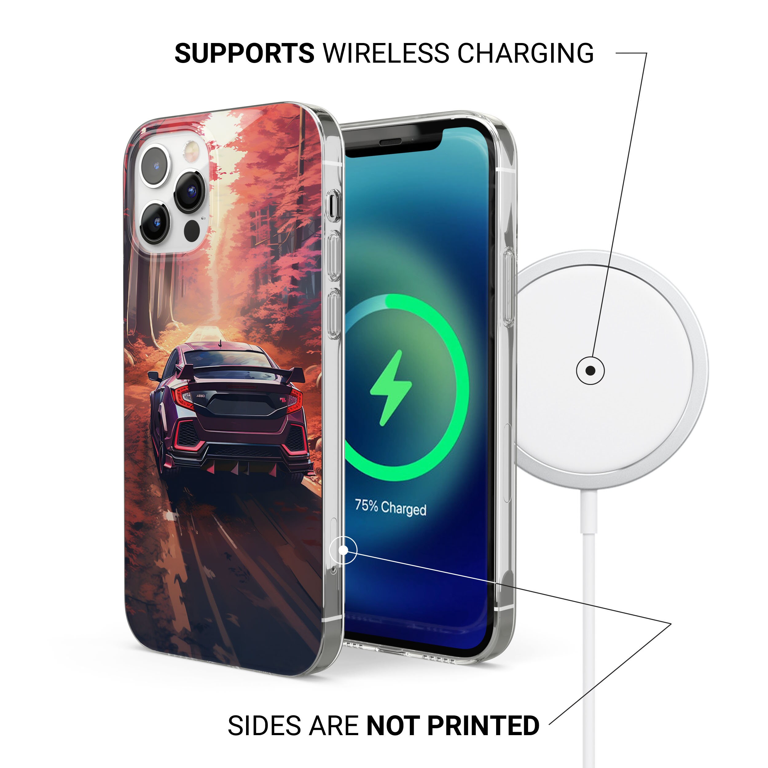 Legend Civic Type R JDM Japan Drift Car Phone Case for iPhone 15 14 13 — free download