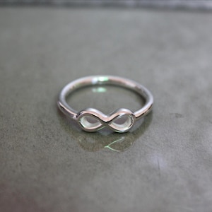 Infinity Silver Ring, Eternity Ring, Infinity Symbol Woman Ring, Tiny Infinity Ring, Endless Ring, Forever Ring, Delicate Silver Ring