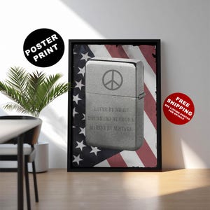 Zippo art, Vietnam Zippos, Zippo prints, Gift for military enthusiast, Vietnam war print, Militaria collectibles, Military collectable print