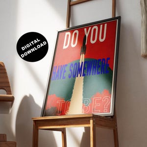 Sci-fi poster, Space travel wall art, Science fiction print, Sci-fi quote poster, Sci fi rocket ship, Sci-Fi Movie Poster Style, Dorm art