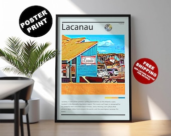 Lacanau Surf Print: Frankreich Reiseposter