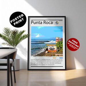 Punta Roca Surf Print: El Salvador Beach Art