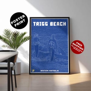 Trigg Beach Surf Print: Western Australia surf travel wall art