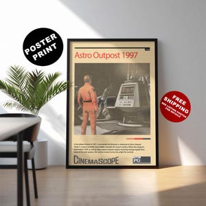 Retro Sci-Fi print - Vintage science fiction poster - 1950s Sci Fi wall art - Space travel print - Pulp fiction art - Gift for sci-fi fan