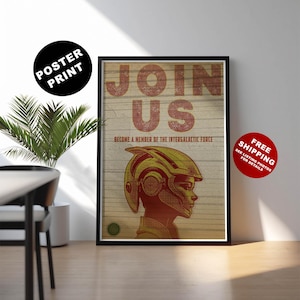 Retro sci-fi print, Vintage science fiction propaganda, Sci-Fi illustration, Classic sci-fi art, Sci-fi comic poster, Gift for a sci-fi fan