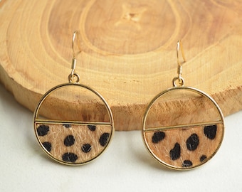 Cheetah Print Earrings, Statement Earrings, Animal Print, Cheetah Print, Gift For Her