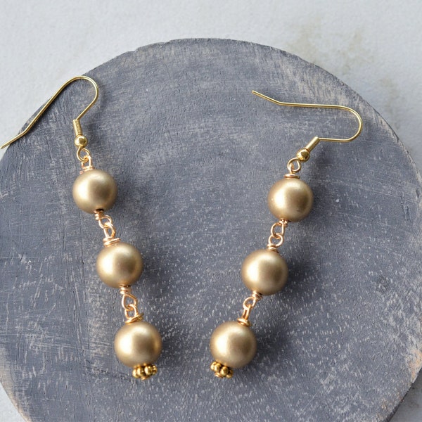 Statement Earrings For Women, Matching Earrings, Matte Dangle Earrings, Jewelry Set - Alana