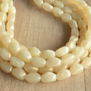 Cream Lucite Statement Necklace, Chunky Acrylic Necklace, Multi Strand Necklace, Gift For Her - Penelope