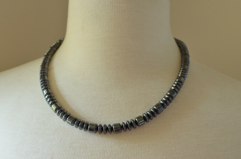 Arturo Hematite Mens Necklace Beaded Necklace Gifts For Men
