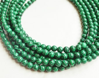 Green Bead Statement Necklace, Chunky Layered Necklace, Multi Strand Necklace, Gift For Her - Michelle