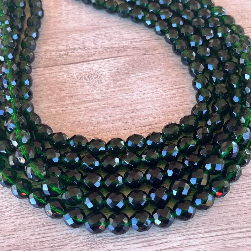 The Chunky Beaded Necklace-Gold 8mm main image 0