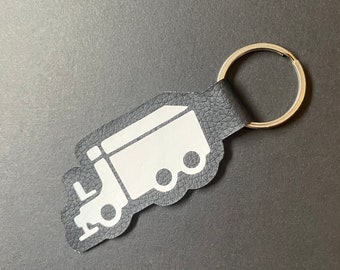 Llavero de cuero para reacondicionar pistas de hockey sobre hielo, accesorio de cuero sintético para Zamboni y Olympia