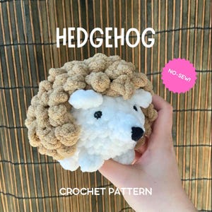 crochet no sew amigurumi hedgehog pattern, hedgehog pattern, woodland hedgehog pattern, handmade, PDF digital pattern