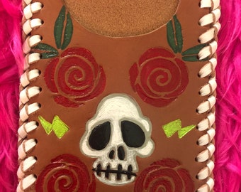 Skull and Roses Card Wallet