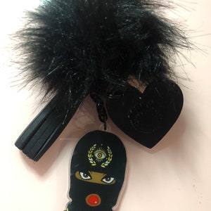 Ski Mask Doll Purse Charm Keychain