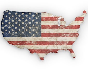 Cadeau parfait pour une nouvelle maison, coussin carte de l'Amérique, montrez votre patriotisme à tout le monde. Coussin en forme de carte.