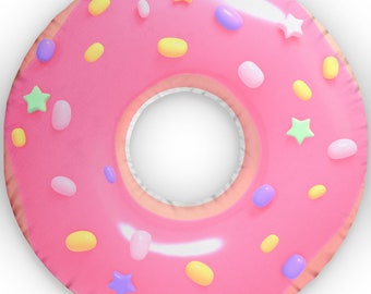 Perfect Gift for a new House, or simply enhance your House style, Donut Shape Pillow, For Donuts eater and Dunking Donut Fan