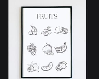 Fruit Food Print