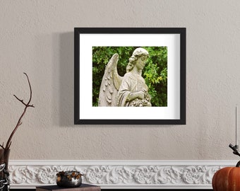 Cemetery Angel Fine Art Matted Print