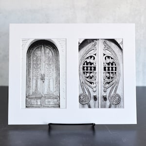 Mausoleum Doors Matted Photo Postcards