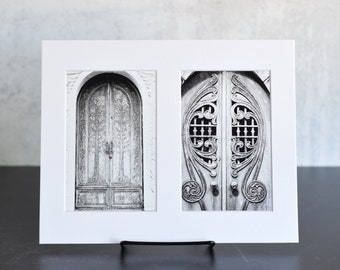 Mausoleum Doors Matted Photo Postcards