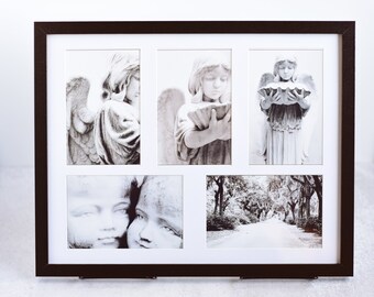 Black and White Cemetery Photo Wall Art Collage