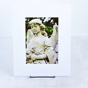 Cemetery Angel Fine Art Matted Print, Wall Decor
