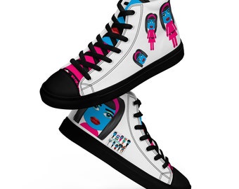 Women’s high top canvas shoes