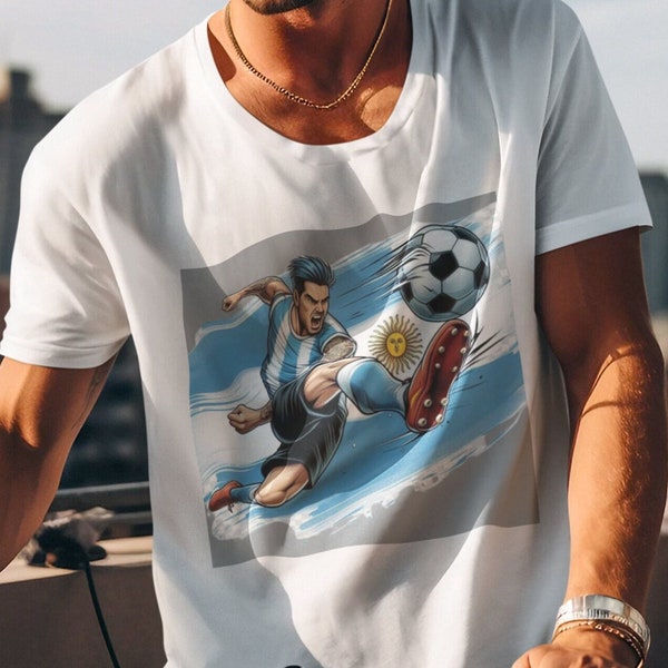 Futbol Argentina T-shirt World Cup Euro y Qatar Games Latin Futbol Fan Futbolisto Favorite Sport in the world Messi game world Champion CABA