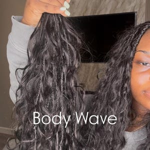Boho locs with human hair curls