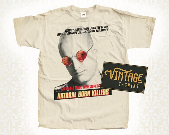 Natural Born Killers V1 Tshirt Vintage Natural Color Men's Tshirt