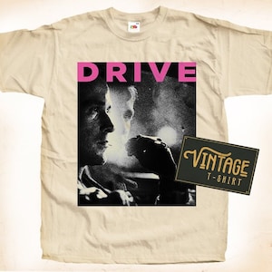 Drive V1 TShirt Vintage Natural color Men&#39;s TShirt DTG Digital Print SIZES S M L XL 2XL 3XL 4XL 5XL