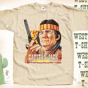 Capitan Jack TShirt Vintage Natural color Men&#39;s TShirt DTG Digital Print SIZES S M L XL 2XL 3XL 4XL 5XL