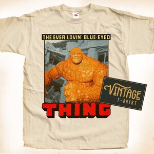 Thing V1 TShirt Vintage Natuurlijke kleur Heren TShirt DTG Digitale Print MATEN S M L XL 2XL 3XL 4XL 5XL