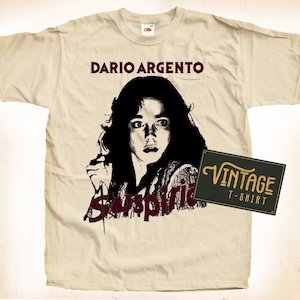 Suspiria TShirt Vintage Natural color Men&#39;s TShirt DTG Digital Print SIZES S M L XL 2XL 3XL 4XL 5XL