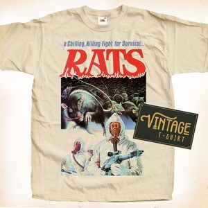 Ratten TShirt Vintage natuurlijke kleur Heren TShirt DTG digitale print MATEN S M L XL 2XL 3XL 4XL 5XL
