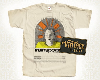 Trainspotting V9 Tshirt Vintage Natural Color Men's Tshirt Trainspotting V9 Tshirt Vintage Natural Color Men's Tshirt