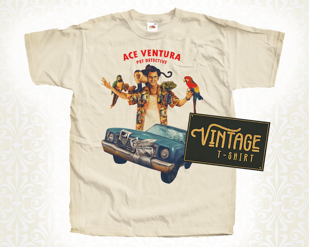 ACE VENTURA Ace Ventura Movie T-Shirt Men's XL cotton black type Vintage Second Hand