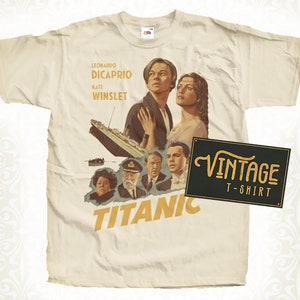 Titanic V1 TShirt Vintage Natural color Men&#39;s TShirt DTG Digital Print Sizes S M L XL 2XL 3XL 4XL 5XL