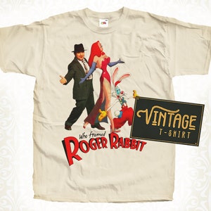 Who Framed Roger Rabbit V2 TShirt Vintage Natural color Men&#39;s TShirt DTG Digital Print Sizes S M L XL 2XL 3XL 4XL 5XL