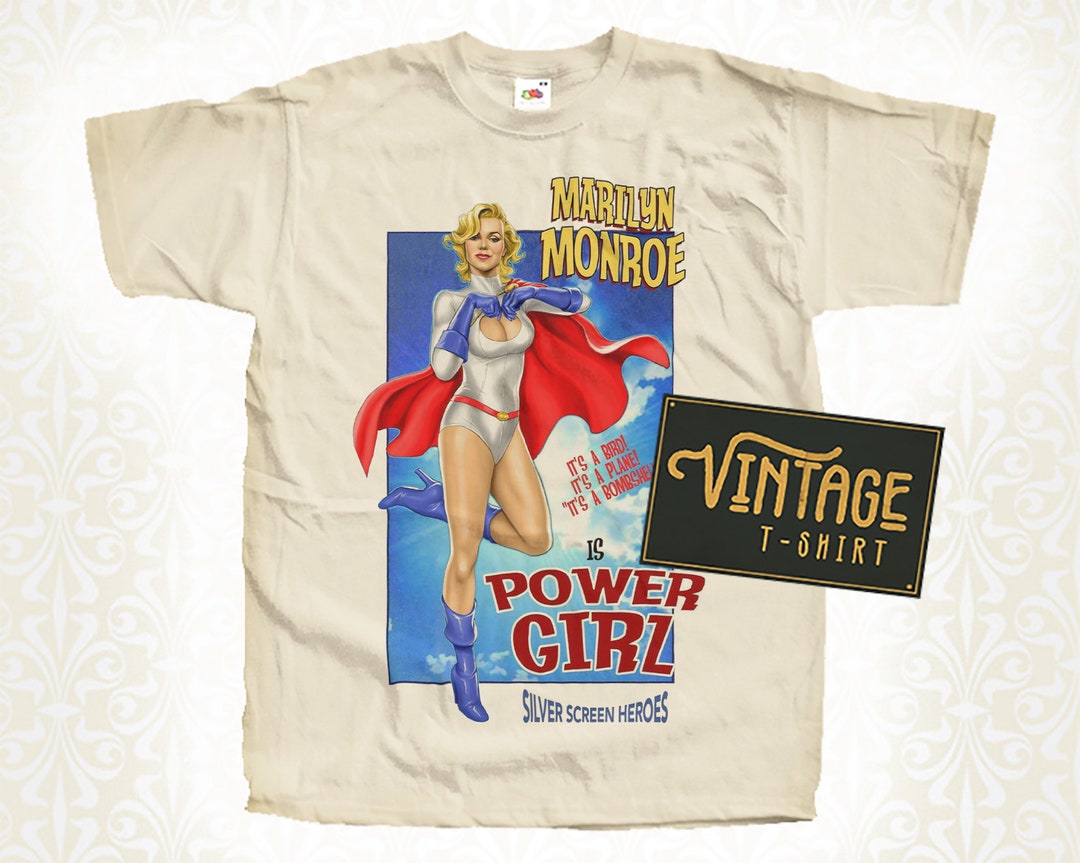 Marilyn Monroe V4 Tshirt Vintage Natural Color Men's Tshirt Marilyn Monroe V4 Tshirt Vintage Natural Color Men's Tshirt