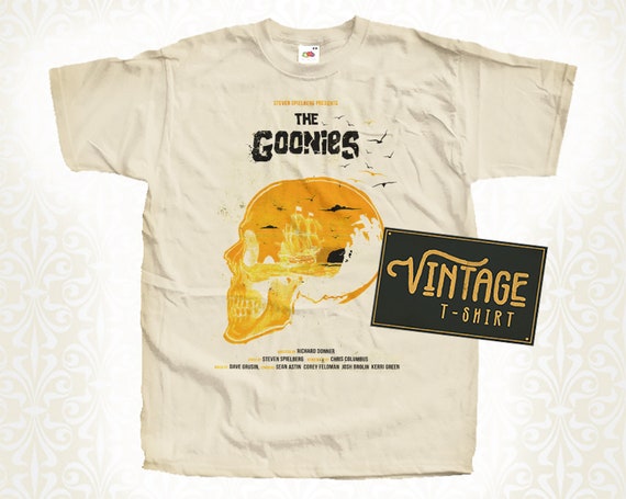 T-shirt Homme The Goonies Noir - 100% Coton - Tailles S à 5XL - Neuf Avec étiquettes