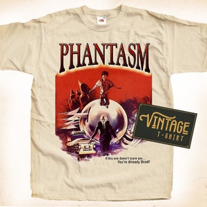 Phantasm V1 TShirt Vintage Natural color Men&#39;s TShirt DTG Digital Print SIZES S M L XL 2XL 3XL 4XL 5XL