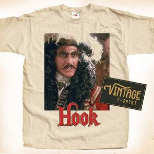 Hook V1 TShirt Vintage Natural color Men&#39;s TShirt DTG Digital Print SIZES S M L XL 2XL 3XL 4XL 5XL